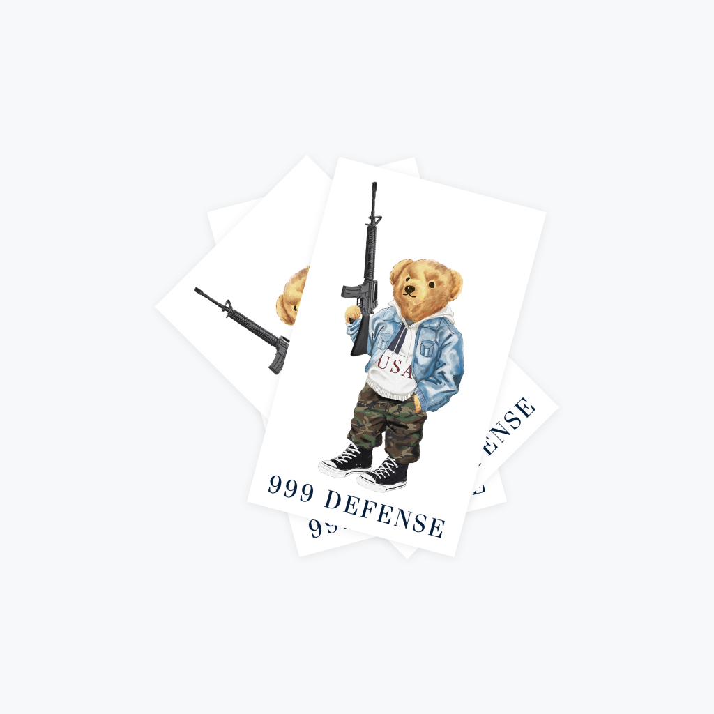 Bear Defense AR Sticker