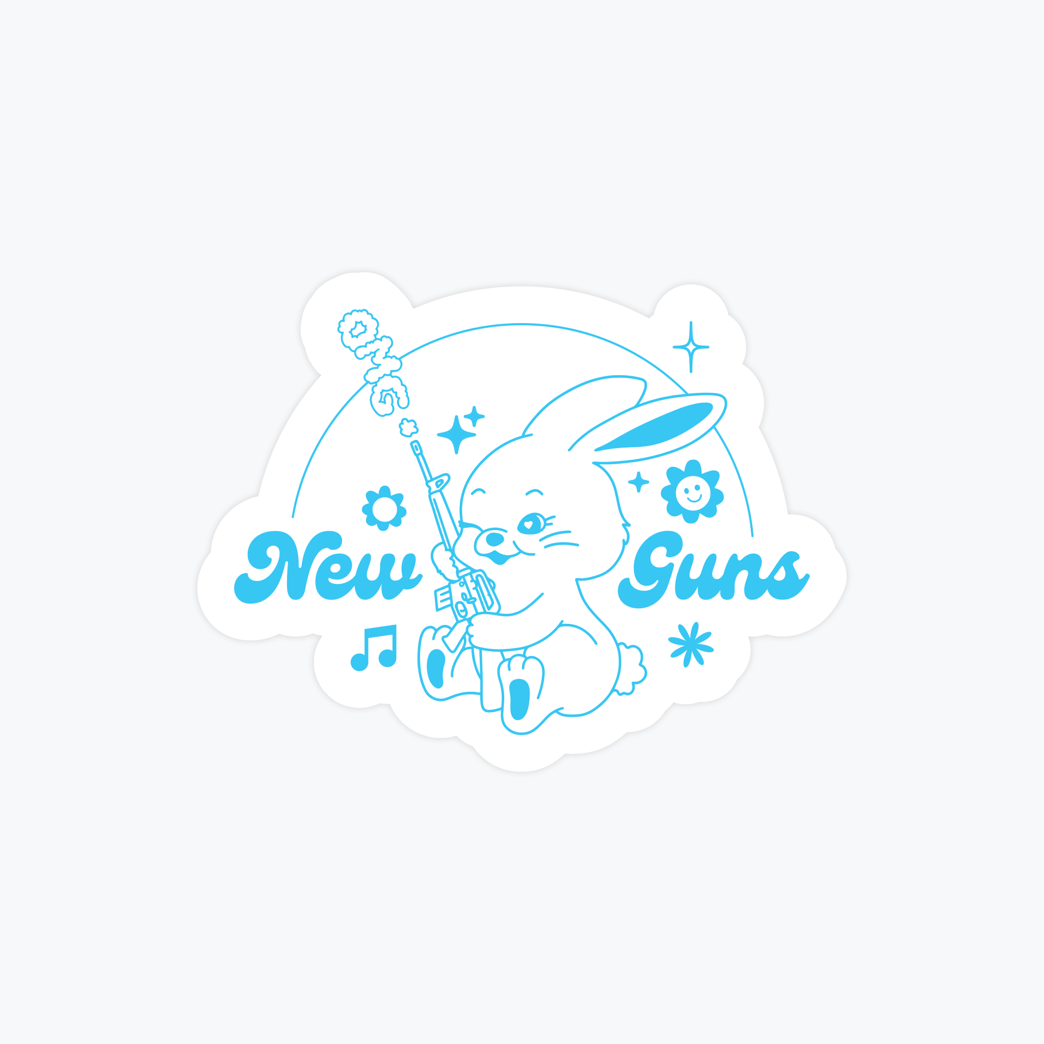 NewGuns Bunny Sticker – 999 DEFENSE®