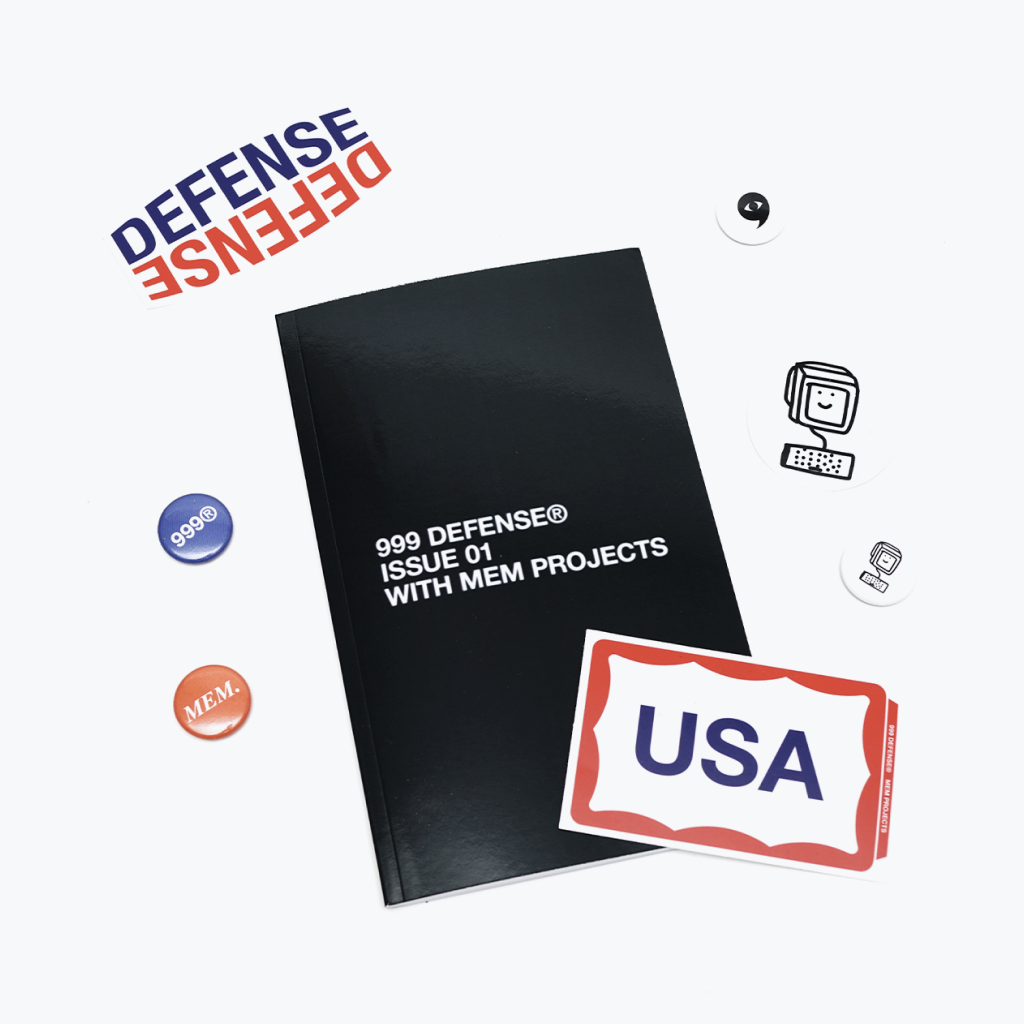 999 DEFENSE® Zine Issue 01 with MEM Projects